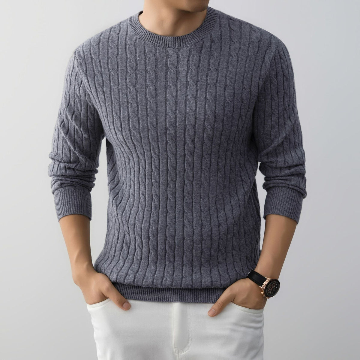 ST. MORITZ Cable Sweater