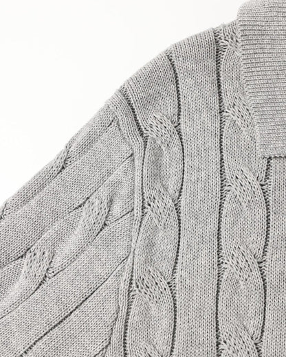 FLORENCE Cable Knit Polo