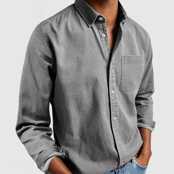 LUGANO Cotton Denim Blend Shirt