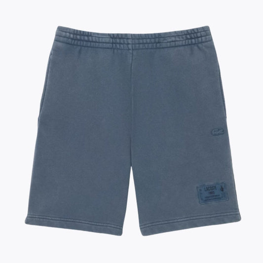 LC Washed Effect Cotton Fleece Shorts