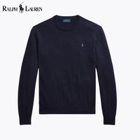 RL Baumwoll-Kaschmir-Pullover mit Rundhalsausschnitt