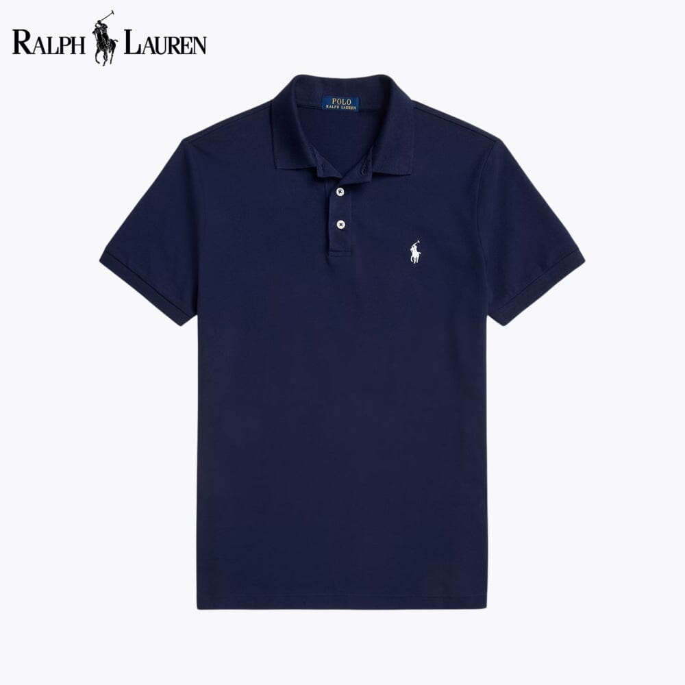 RL Custom Slim Fit Stretch-Mesh-Poloshirt
