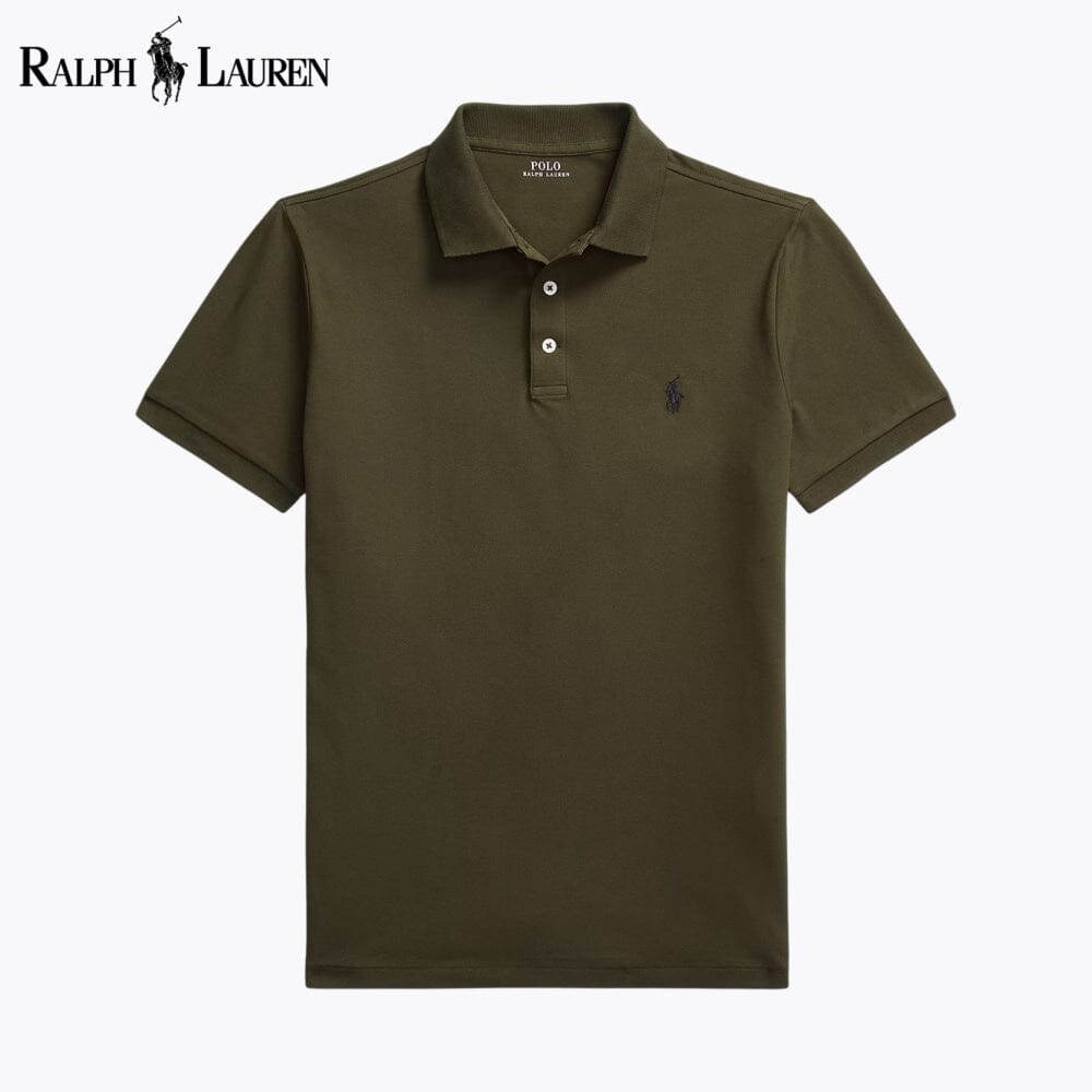 RL Custom Slim Fit Stretch-Mesh-Poloshirt