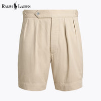 RL Relaxed Fit Pleated Twill Short