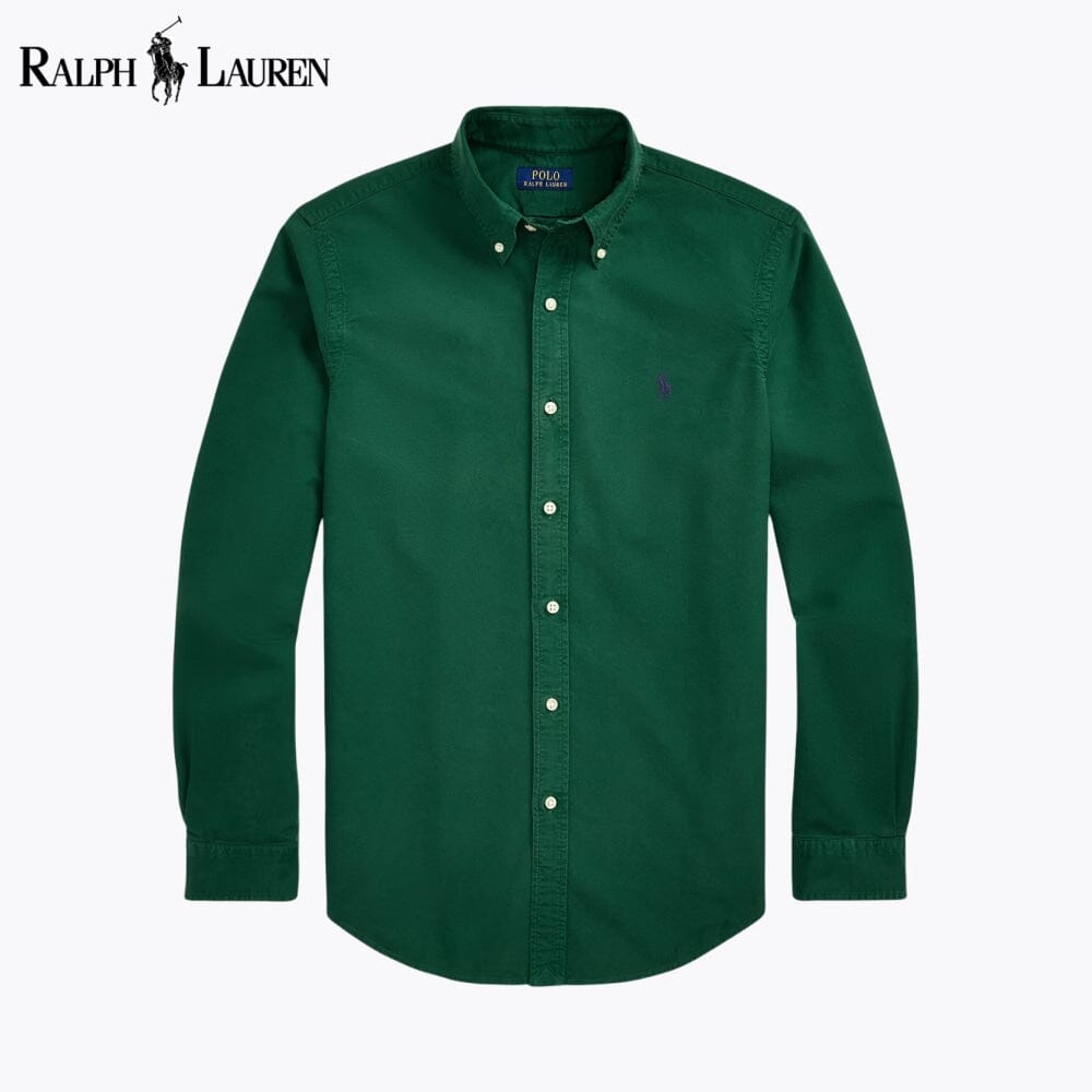 RL Slim Fit Garment-Dyed Oxford Shirt