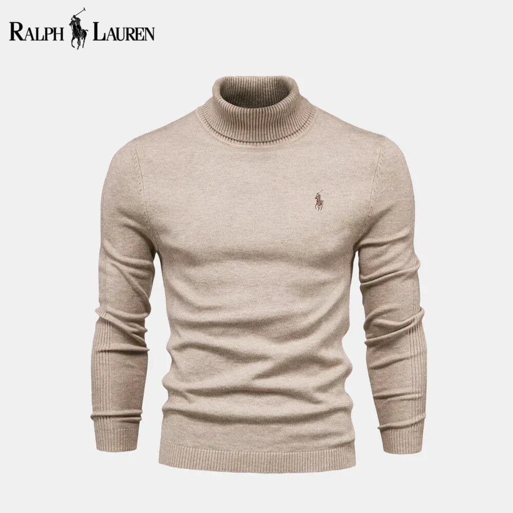 RL Rollkragenpullover aus Zopfmuster, Wolle