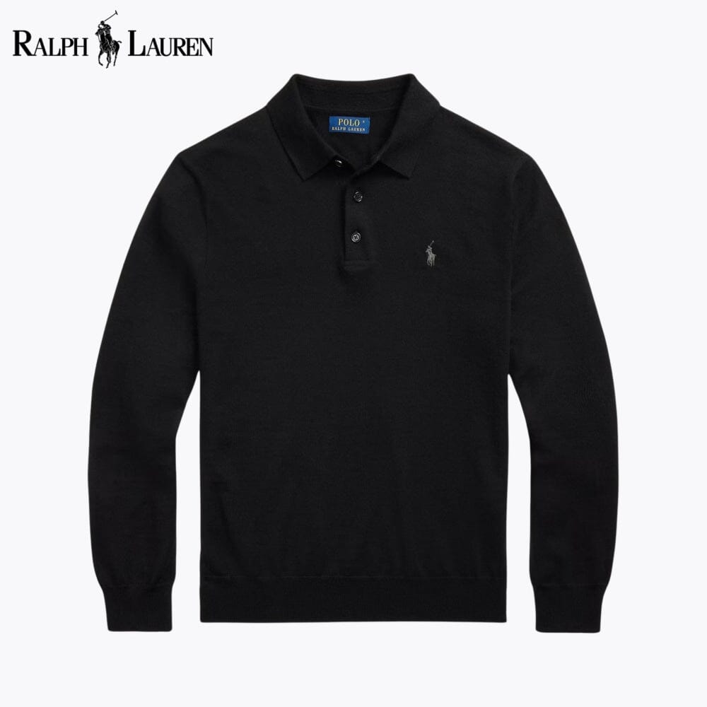 RL Wollpullover mit Polokragen