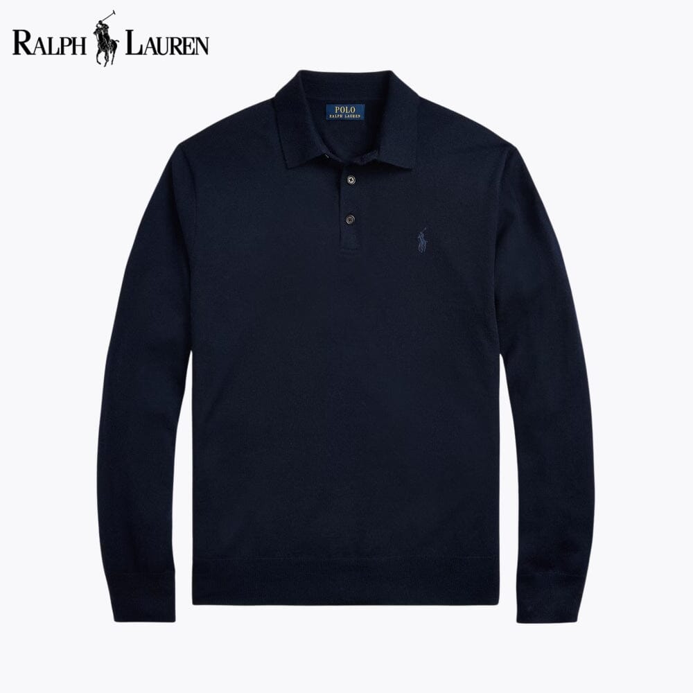 RL Wollpullover mit Polokragen