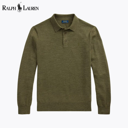 RL Wollpullover mit Polokragen